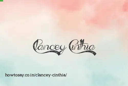 Clancey Cinthia