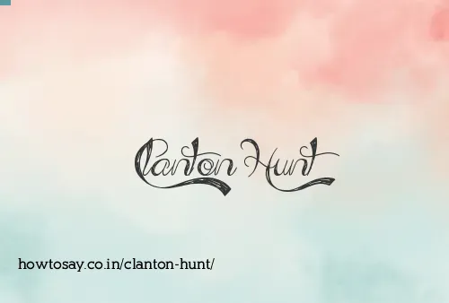 Clanton Hunt