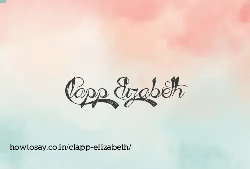 Clapp Elizabeth