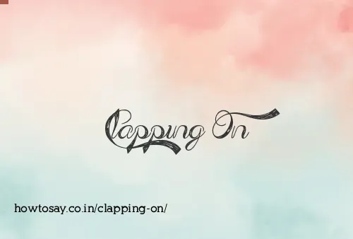 Clapping On