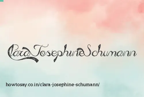 Clara Josephine Schumann