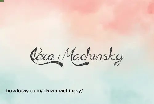 Clara Machinsky