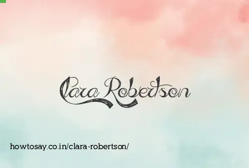 Clara Robertson