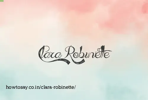 Clara Robinette