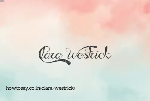 Clara Westrick
