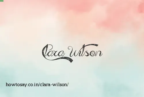 Clara Wilson