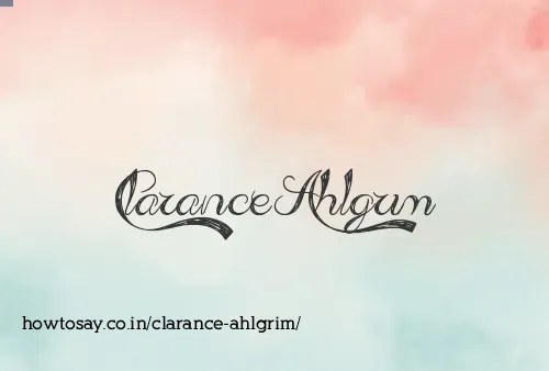 Clarance Ahlgrim
