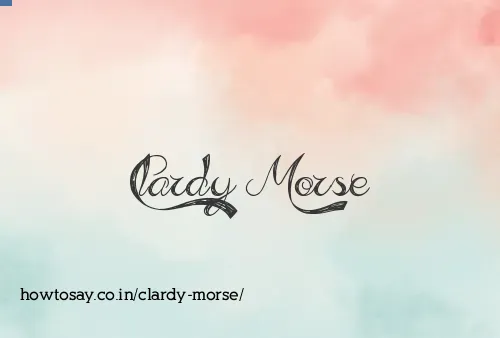 Clardy Morse