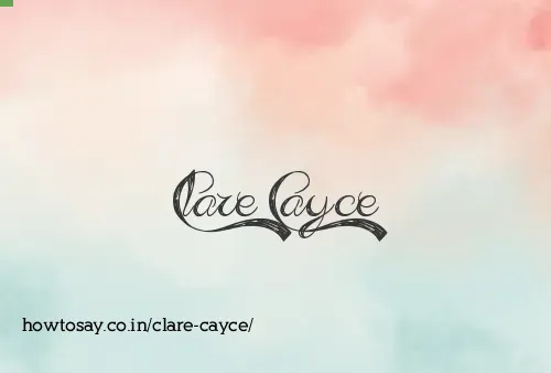 Clare Cayce