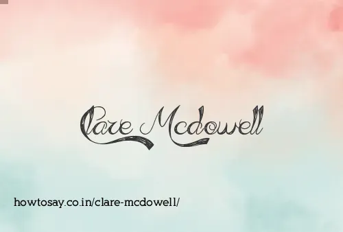 Clare Mcdowell