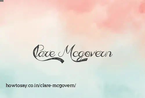Clare Mcgovern