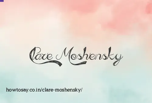 Clare Moshensky