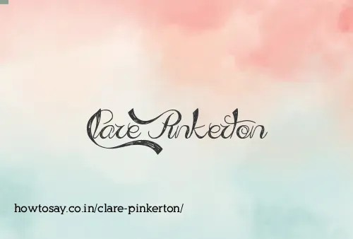 Clare Pinkerton