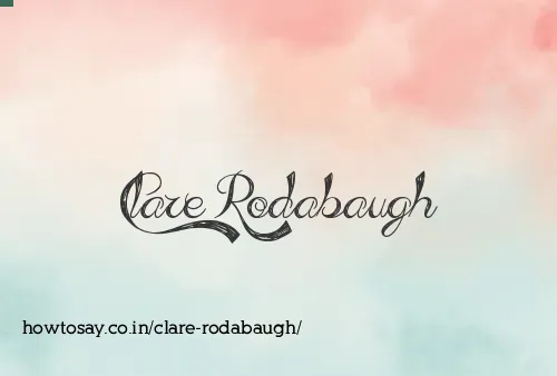 Clare Rodabaugh