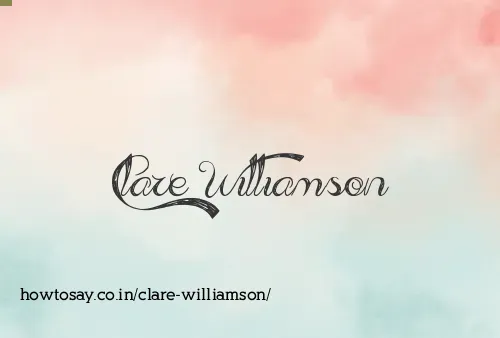 Clare Williamson