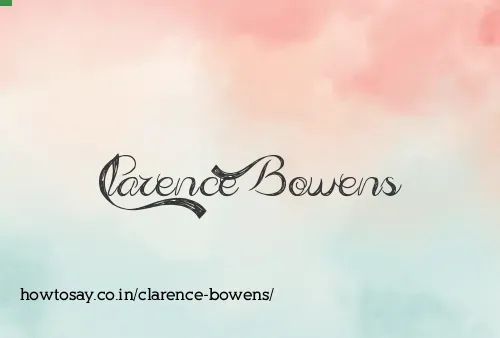 Clarence Bowens