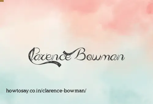 Clarence Bowman