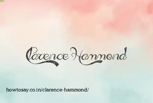 Clarence Hammond