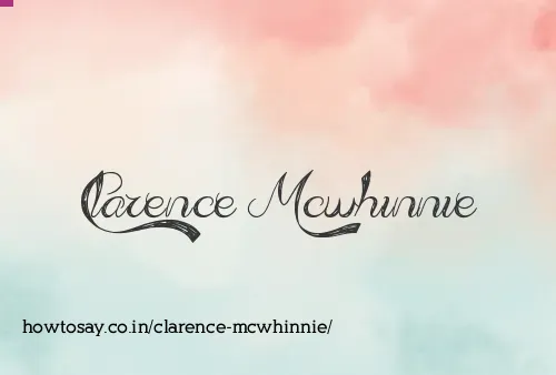 Clarence Mcwhinnie