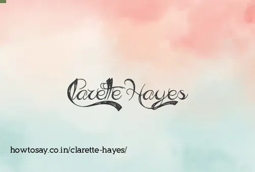 Clarette Hayes