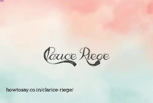 Clarice Riege