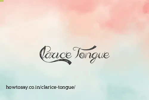 Clarice Tongue