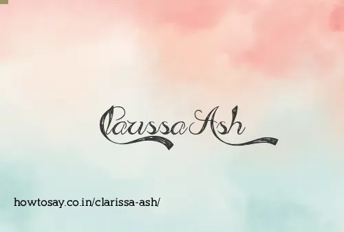 Clarissa Ash
