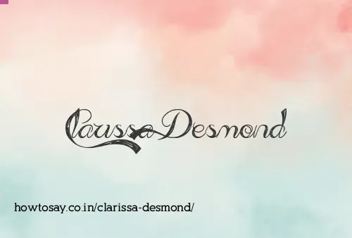 Clarissa Desmond