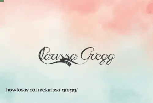 Clarissa Gregg