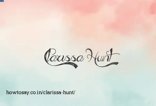 Clarissa Hunt