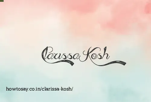 Clarissa Kosh