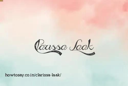 Clarissa Laak