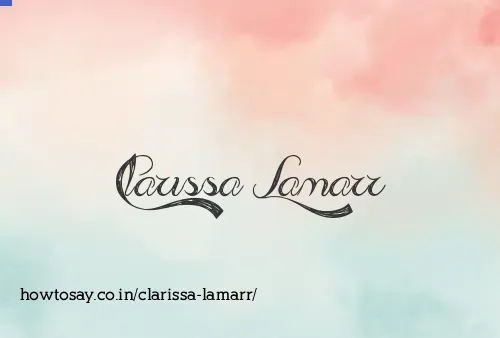 Clarissa Lamarr