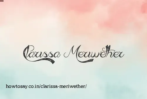 Clarissa Meriwether