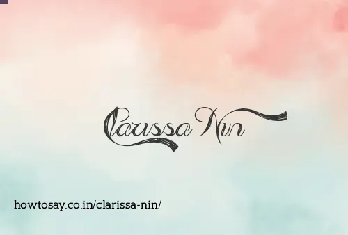 Clarissa Nin