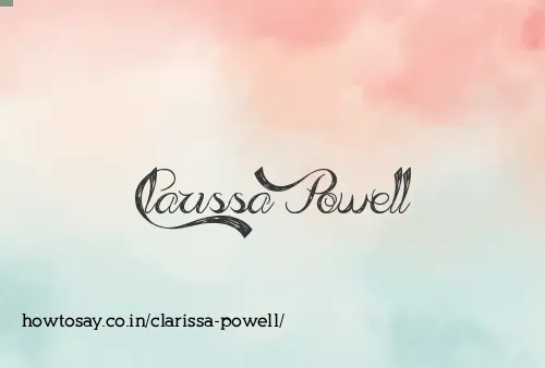Clarissa Powell