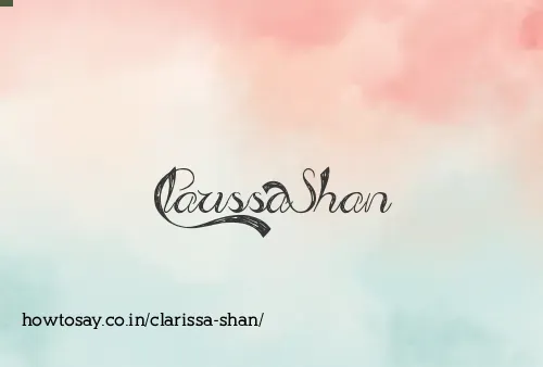 Clarissa Shan
