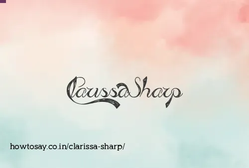 Clarissa Sharp