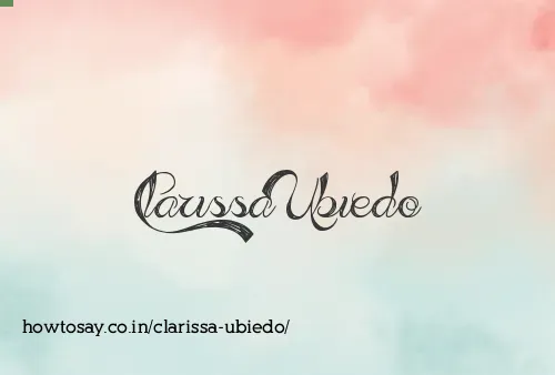 Clarissa Ubiedo