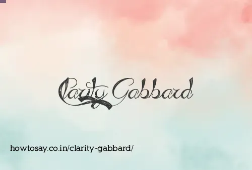 Clarity Gabbard