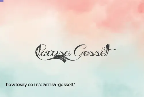 Clarrisa Gossett