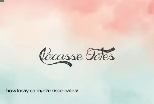 Clarrisse Oates