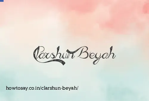 Clarshun Beyah