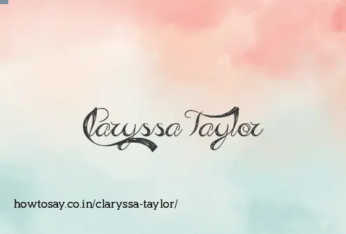 Claryssa Taylor