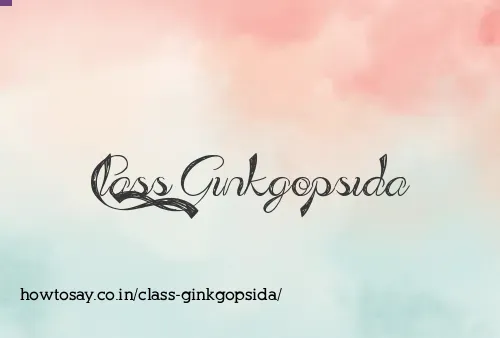 Class Ginkgopsida