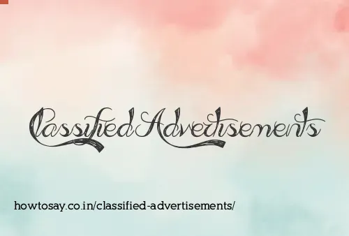 Classified Advertisements