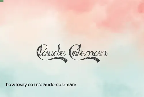 Claude Coleman