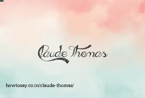 Claude Thomas
