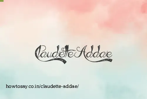 Claudette Addae