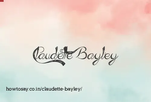 Claudette Bayley